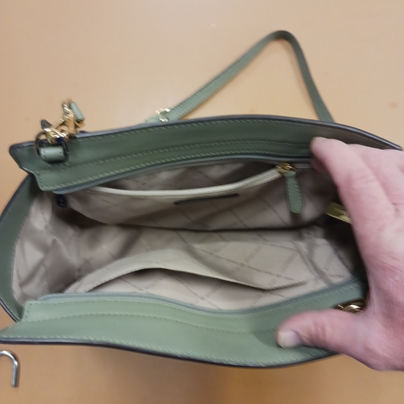 Light Green Leather Michael Kors Purse - Picture 3 of 3